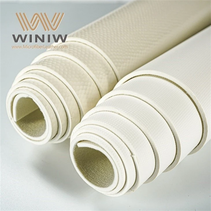 White PU Articial Leather Fabric Material For Football