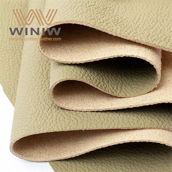 Beige Alcantara Synthetic Microfiber Leather